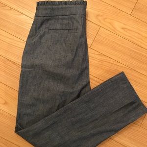 J. Crew chambray crop